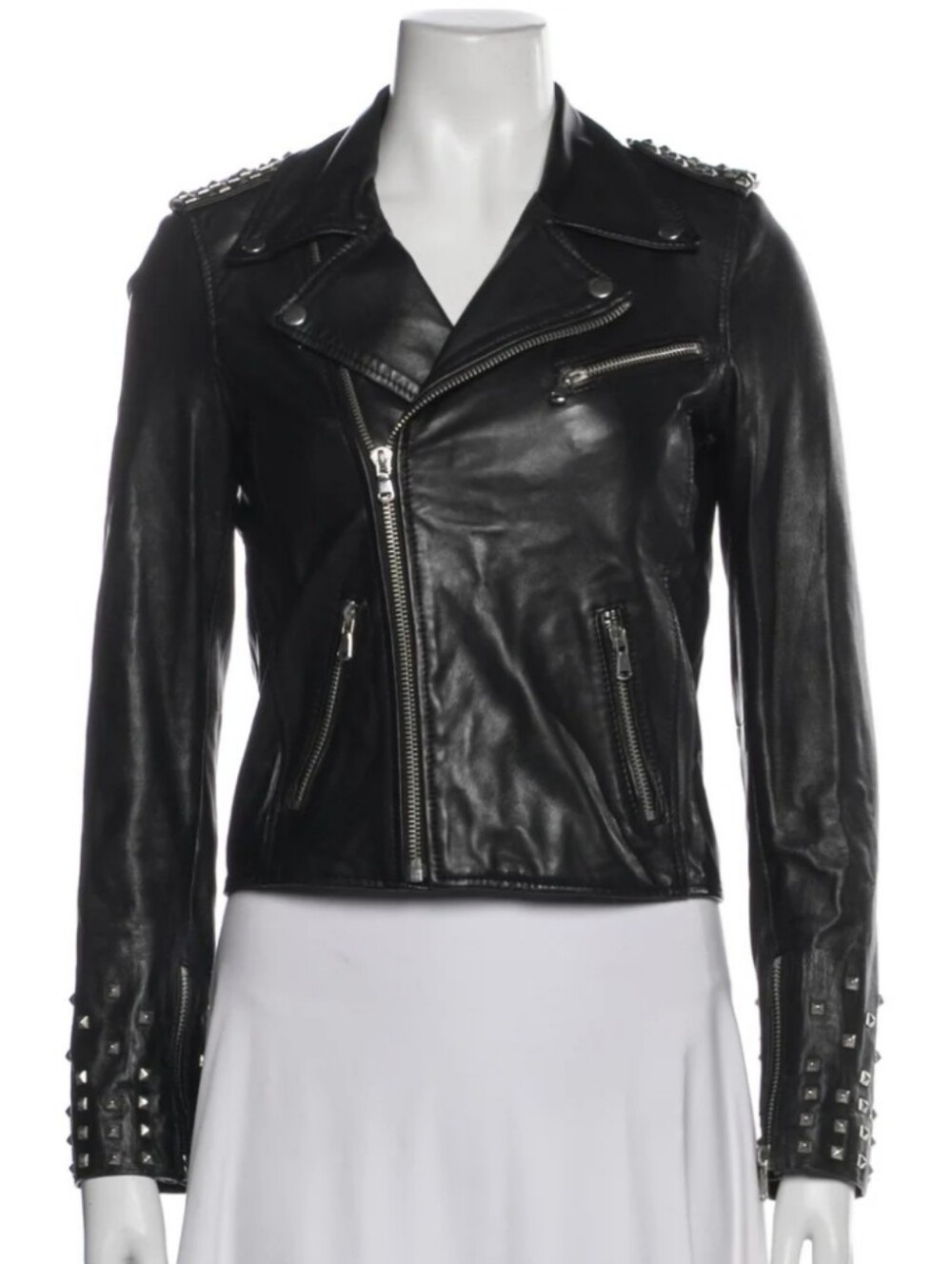Maje Lamb Leather Jacket  Size Small
